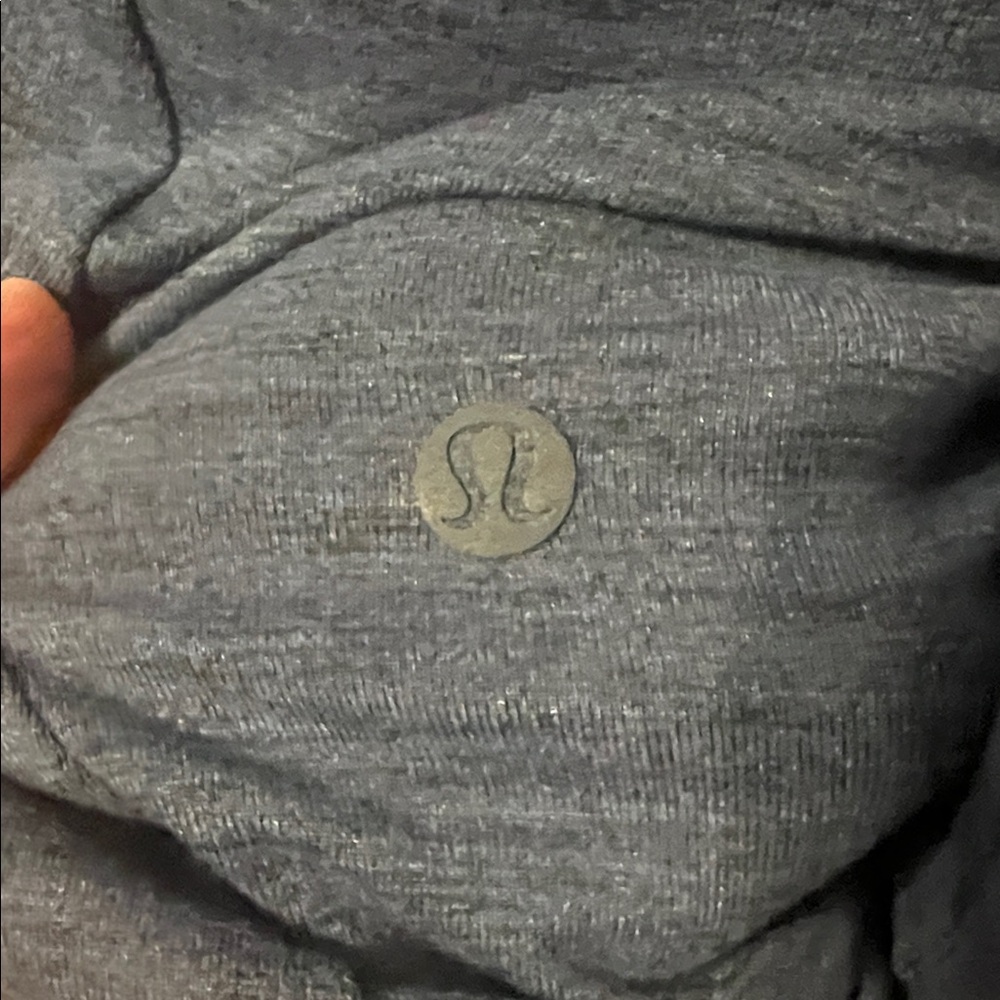 Lululemon Surge Warm Long Sleeve Shirt Moroccan Blue Black Men’s Medium M - Picture 3 of 11